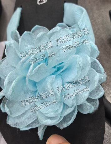 布艺网纱花头花朵订单，如图，寻找成品工厂