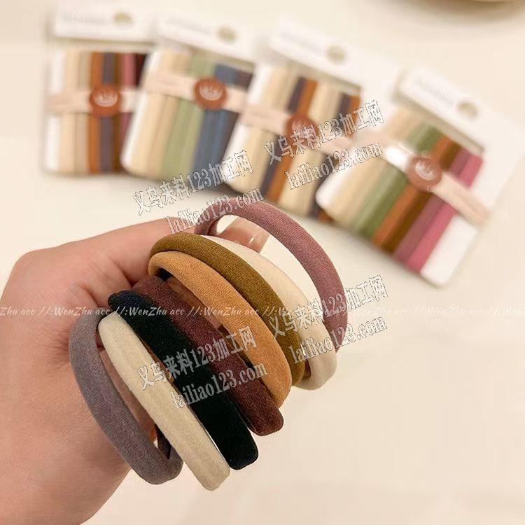 皮筋发圈毛巾圈发绳成品订单，寻找成品，请