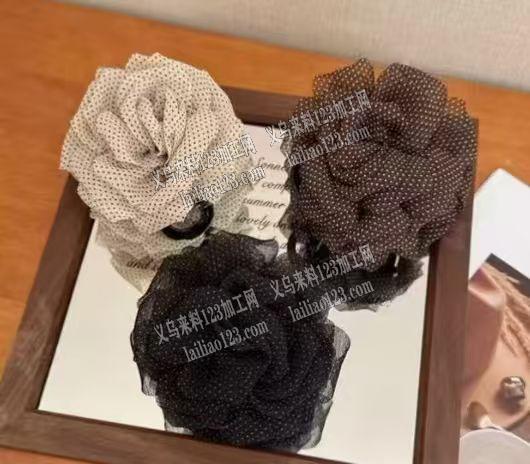 布艺花朵抓夹成品订单，如图，寻找成品工厂