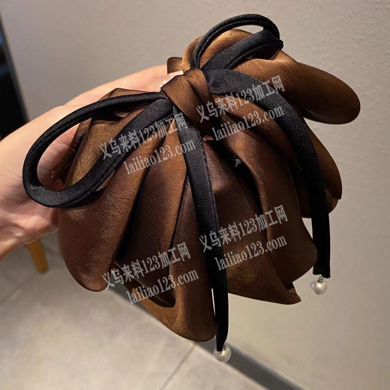 布艺蝴蝶结的抓夹发夹外发加工，哪家可以做