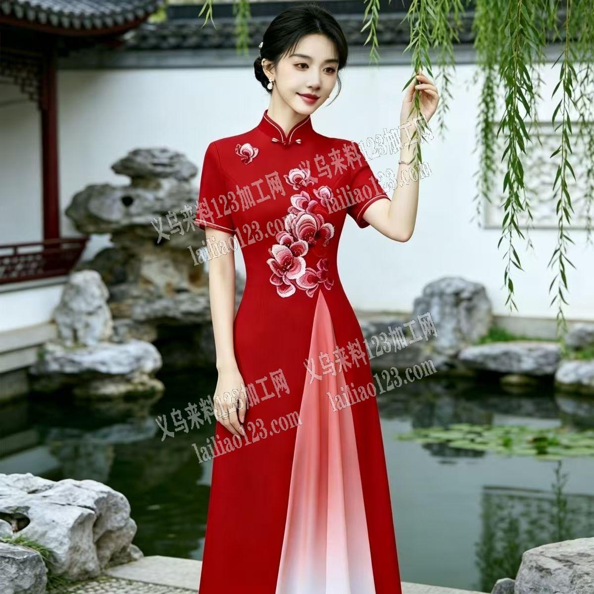 大量旗袍服装订单外发加工，寻找专业做旗袍