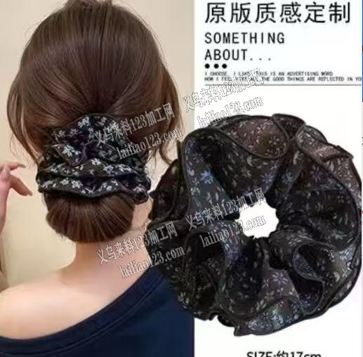 寻找做这个发圈成品的工厂。布艺发圈订单，