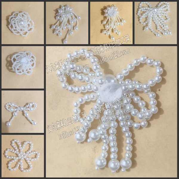 大量手工活，发外地，穿珠子的手工活，如图