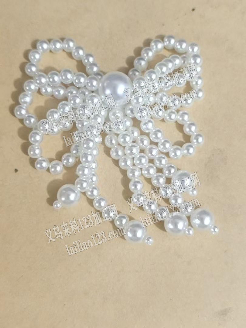 大量手工活，发外地，穿珠子的手工活，如图
