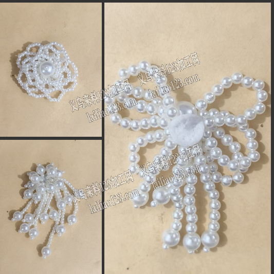 大量手工活，发外地，穿珠子的手工活，如图