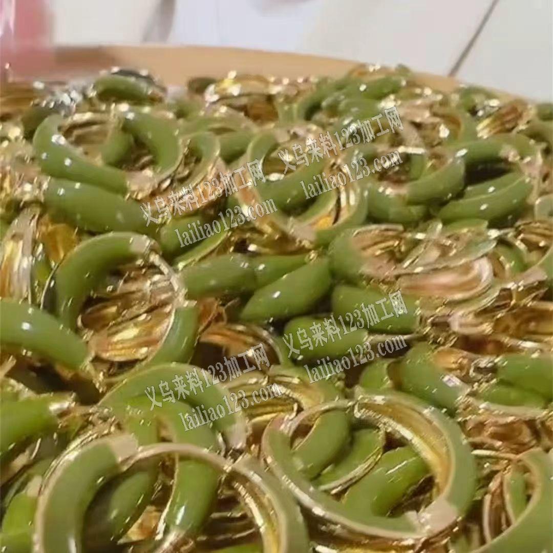 《发外地》大量耳环滴油外发加工，如图，寻