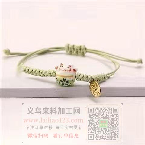 手工编织打结做红绳手链，如图，手工编织手