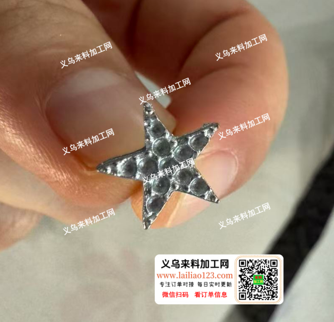 【机器点钻外发】小耳钉点钻外发加工，如图