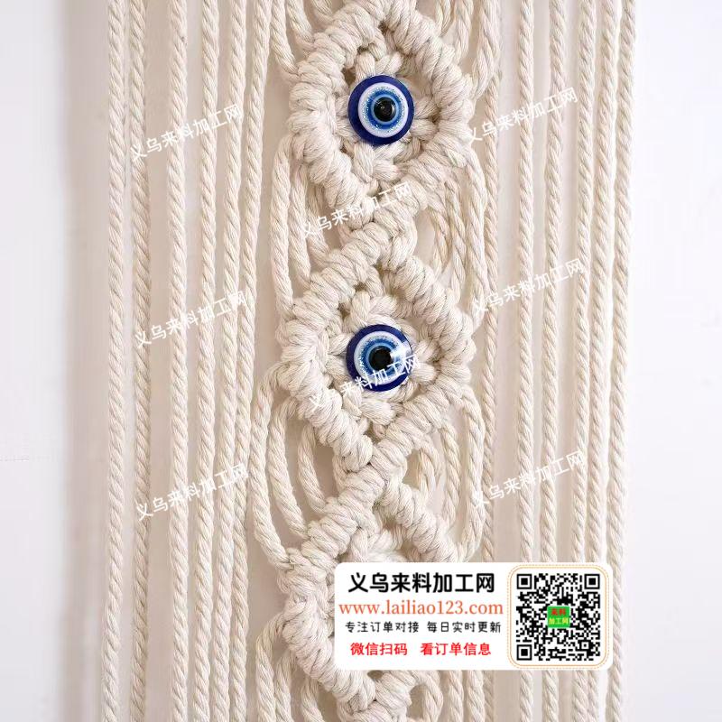 《发外地的手工活》4-5万绳编挂件的手工