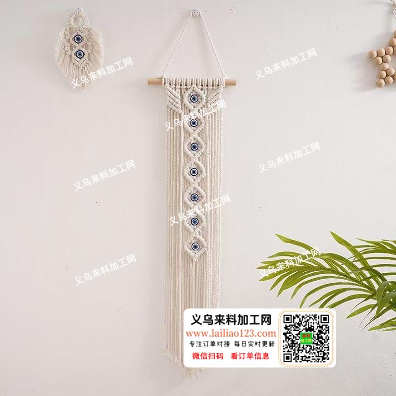 《发外地的手工活》4-5万绳编挂件的手工