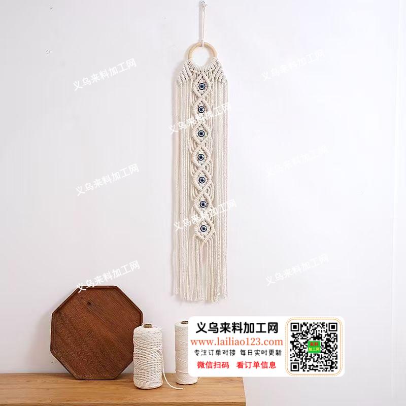 《发外地的手工活》4-5万绳编挂件的手工