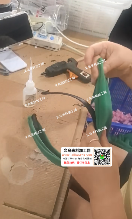 布艺发箍粘胶的手工活外发加工，找专业做这