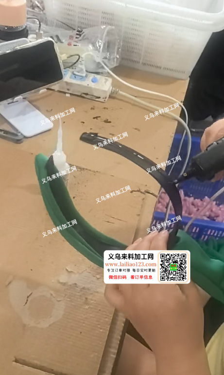 布艺发箍粘胶的手工活外发加工，找专业做这