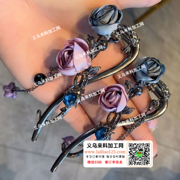 采购如图布艺小花，有订单，请联系详谈，长