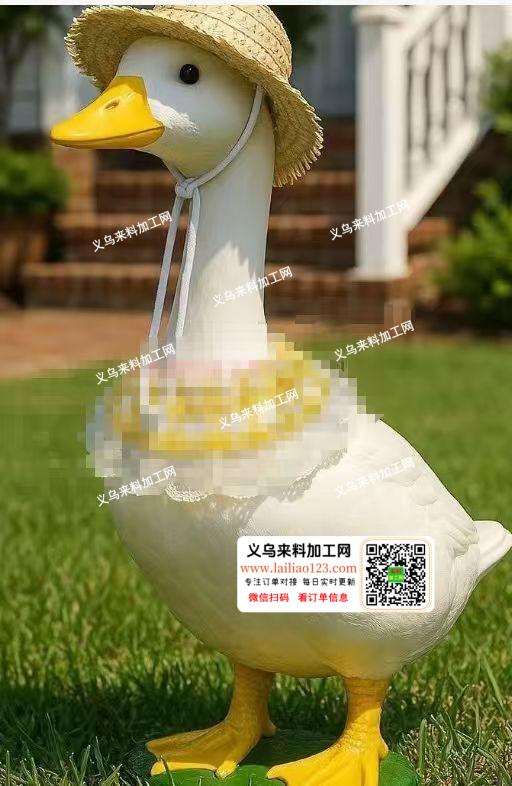 鹅摆件的帽子围脖订单，寻找厂家，采购帽子