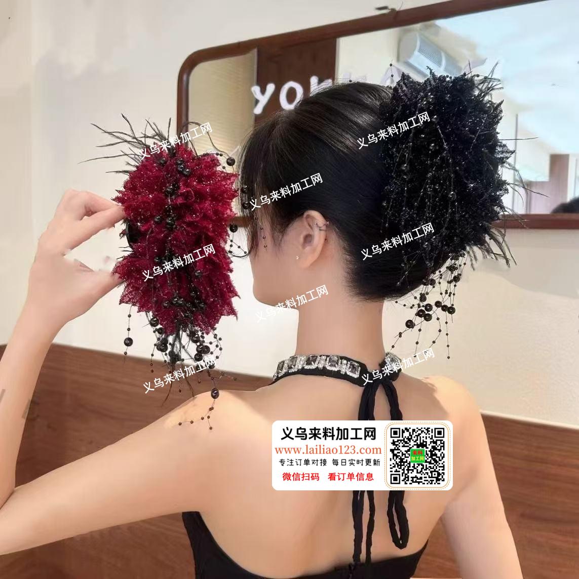 老板委托寻找：抓夹花手工活外发，如图，手