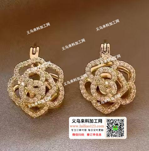 金属耳环成品订单，如图，寻找专业做这个耳
