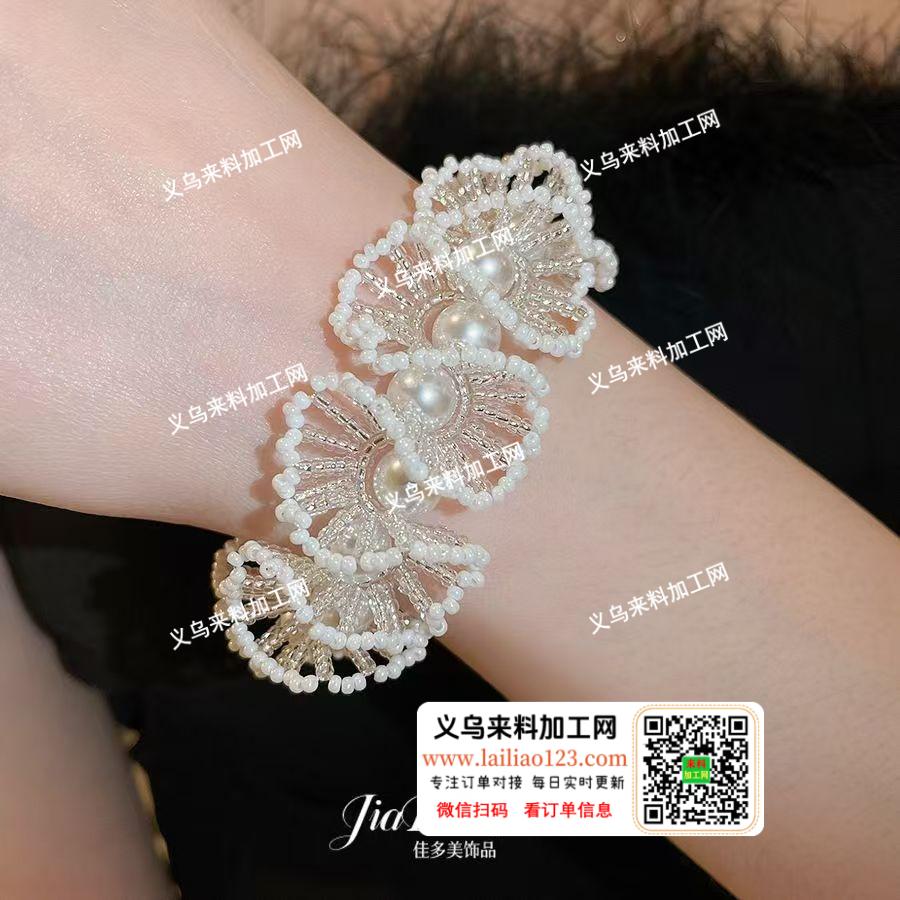 手工穿米珠的手工活外发加工，寻找专业做这