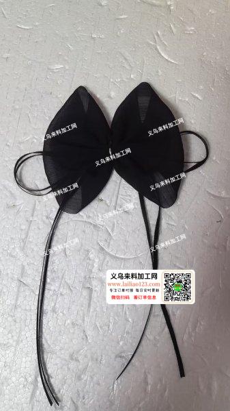 简单蝴蝶结粘胶的手工活外发加工，如图，寻