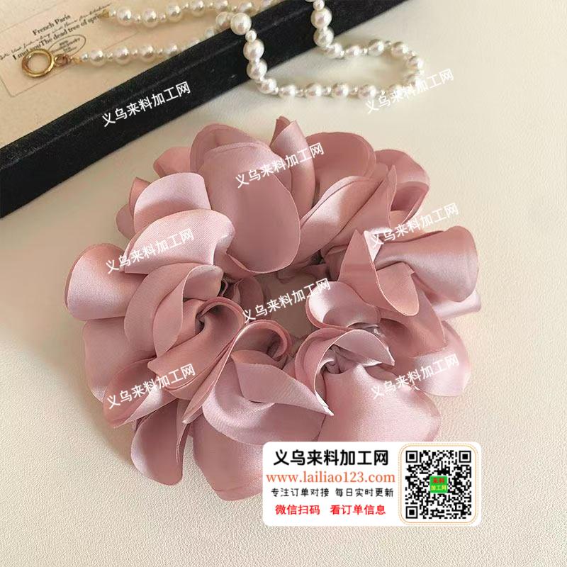 手工布艺发圈订单，如图，寻找工厂合作，请