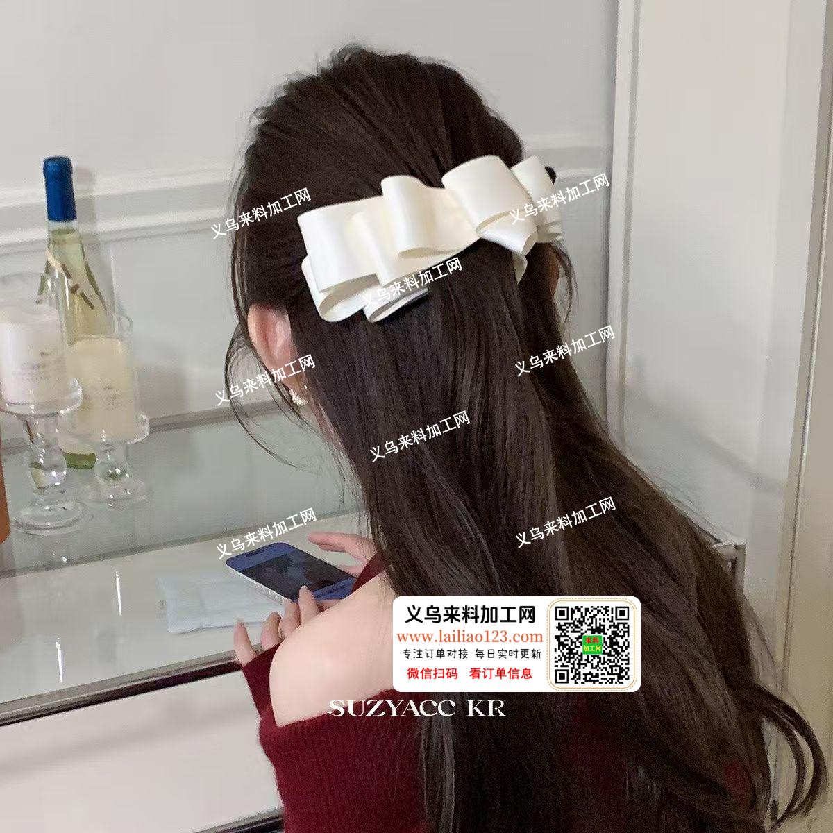如图，布艺发夹头饰订单，寻找专业做布艺发