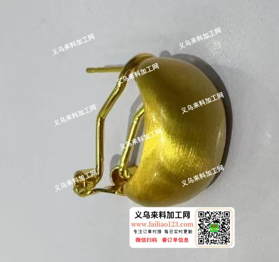如图耳环耳扣订单，铜材质的，寻找专业做这