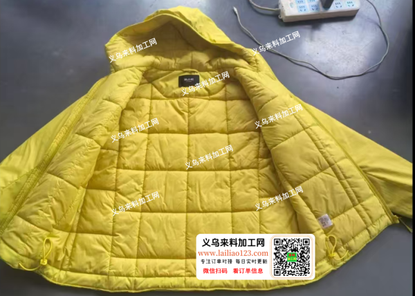 有服装订单外发【做羽绒服】如图外套服装订