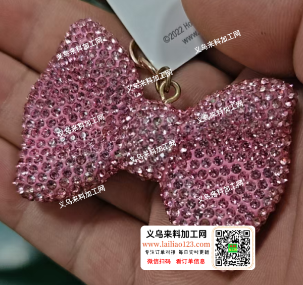 陶泥工蝴蝶结饰品订单，如图，外发加工，或