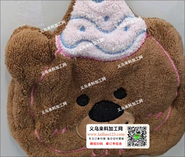 大量儿童卡通毛绒吸水擦手巾订单，寻找成品