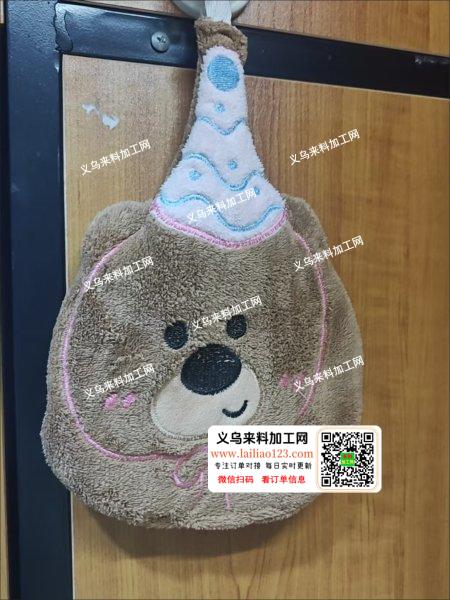 大量儿童卡通毛绒吸水擦手巾订单，寻找成品