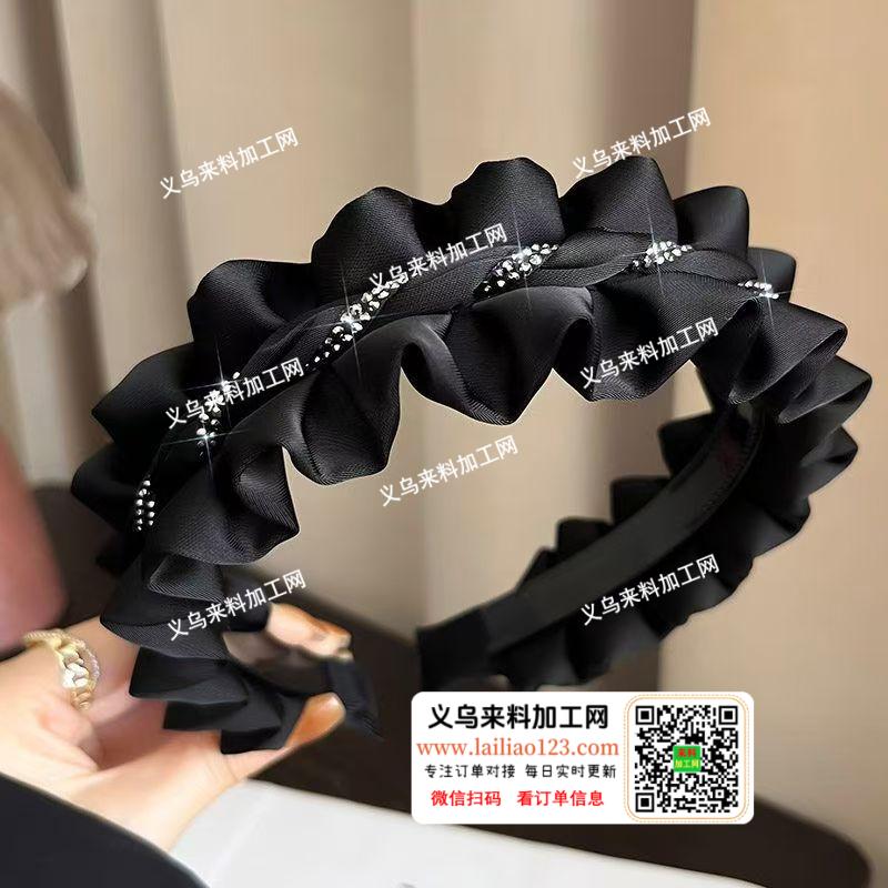 钻条花边布艺发箍成品订单，如图，寻找成品